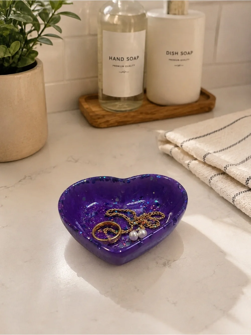 Handmade purple heart